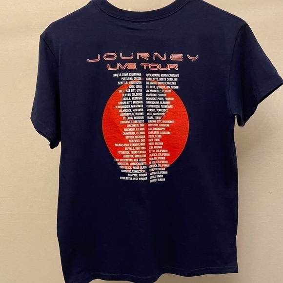 Journey NWT T Shirt, Retro Live Tour Concerts, Men’s, Navy Blue, Medium - Picture 3 of 7
